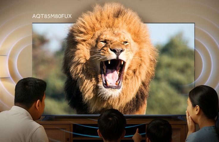 AQUA Hadirkan Pengalaman Sinematik di Rumah lewat TV Mini LED dan Audio KEF