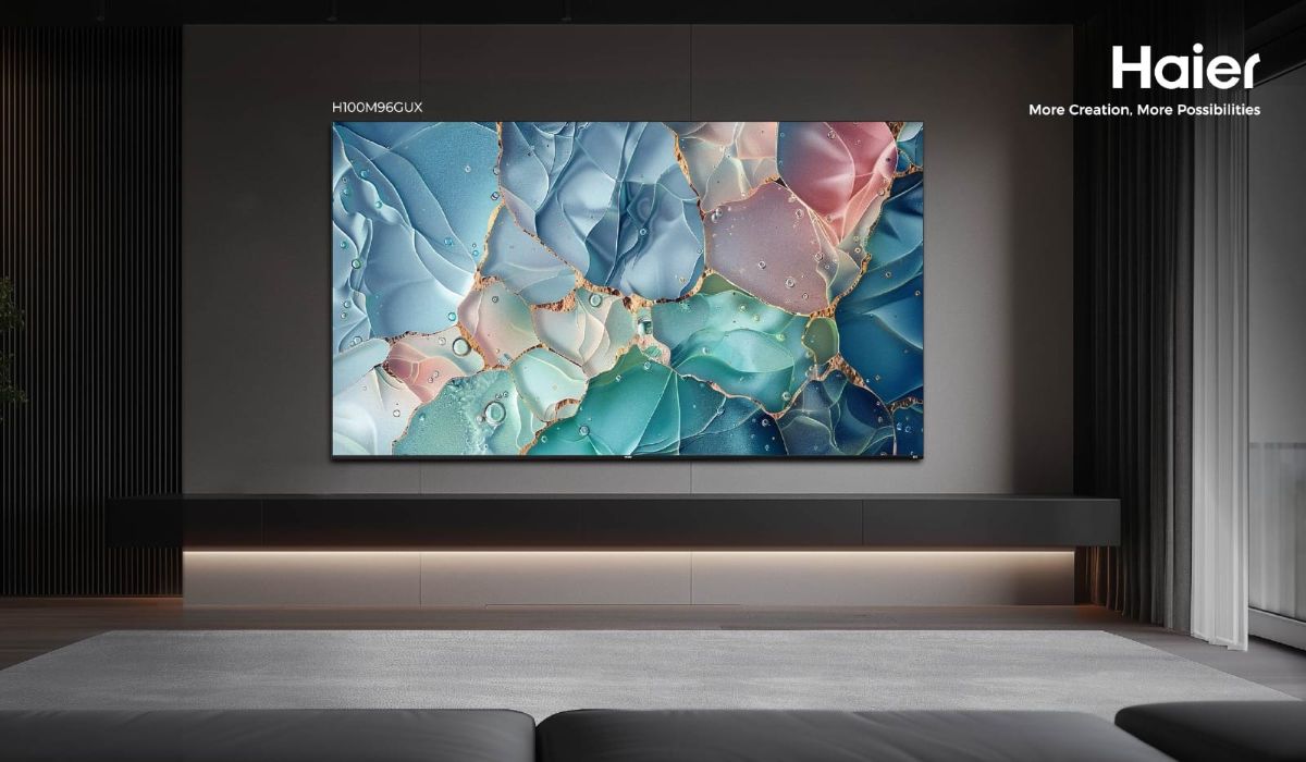 Bioskop Mewah di Rumah, Haier Luncurkan TV Raksasa 100 Inci Berteknologi MiniLED dan Audio KEF
