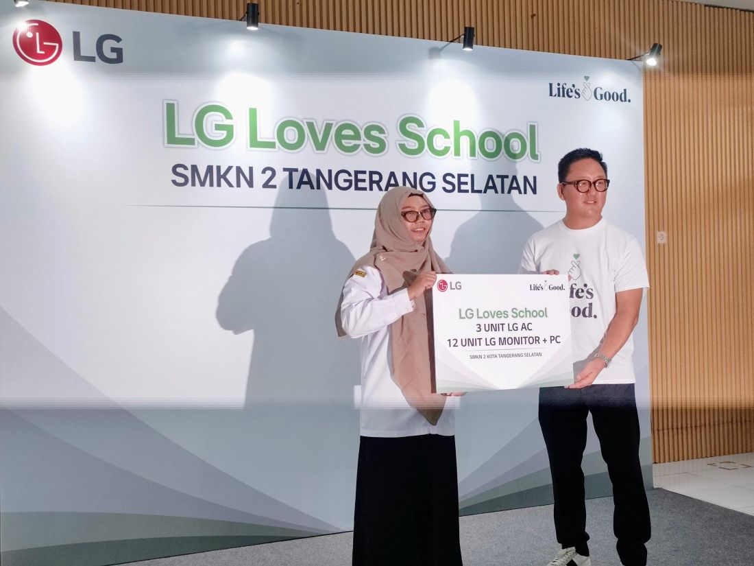 LG Loves School Hadirkan Kelas Multimedia Berbasis Teknologi di SMKN 2 Tangerang Selatan